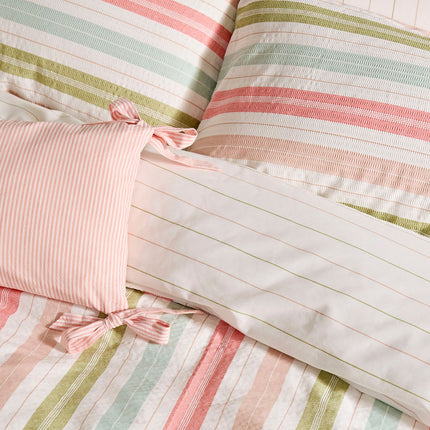 Laura Ashley "Sophie Stripe" Duvet Cover Set in Multi