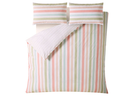 Laura Ashley "Sophie Stripe" Duvet Cover Set in Multi