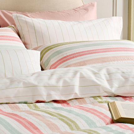 Laura Ashley "Sophie Stripe" Duvet Cover Set in Multi