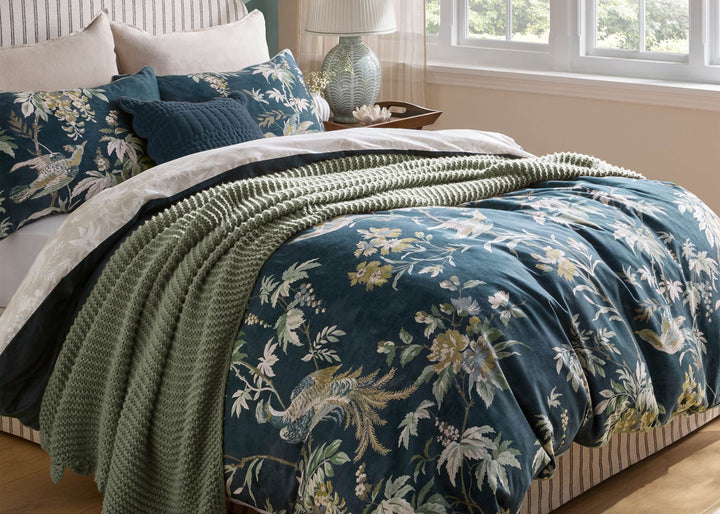 Laura Ashley "Attleton" Duvet Cover Set in Heritage Blue