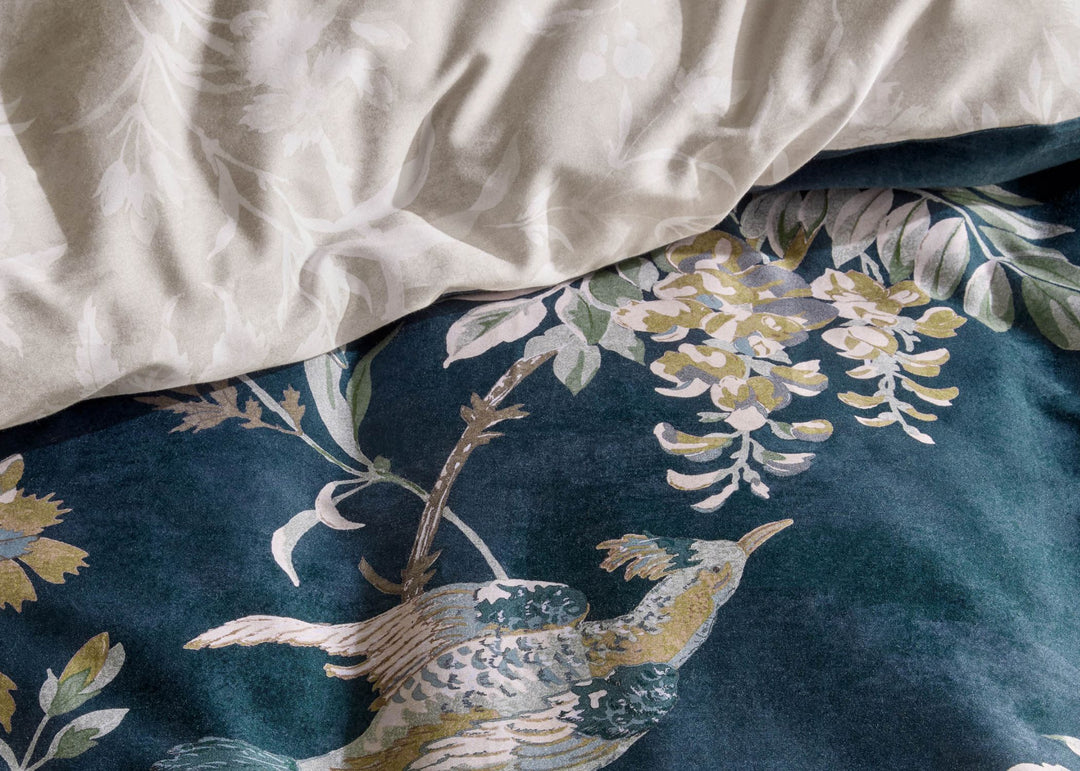 Laura Ashley "Attleton" Duvet Cover Set in Heritage Blue