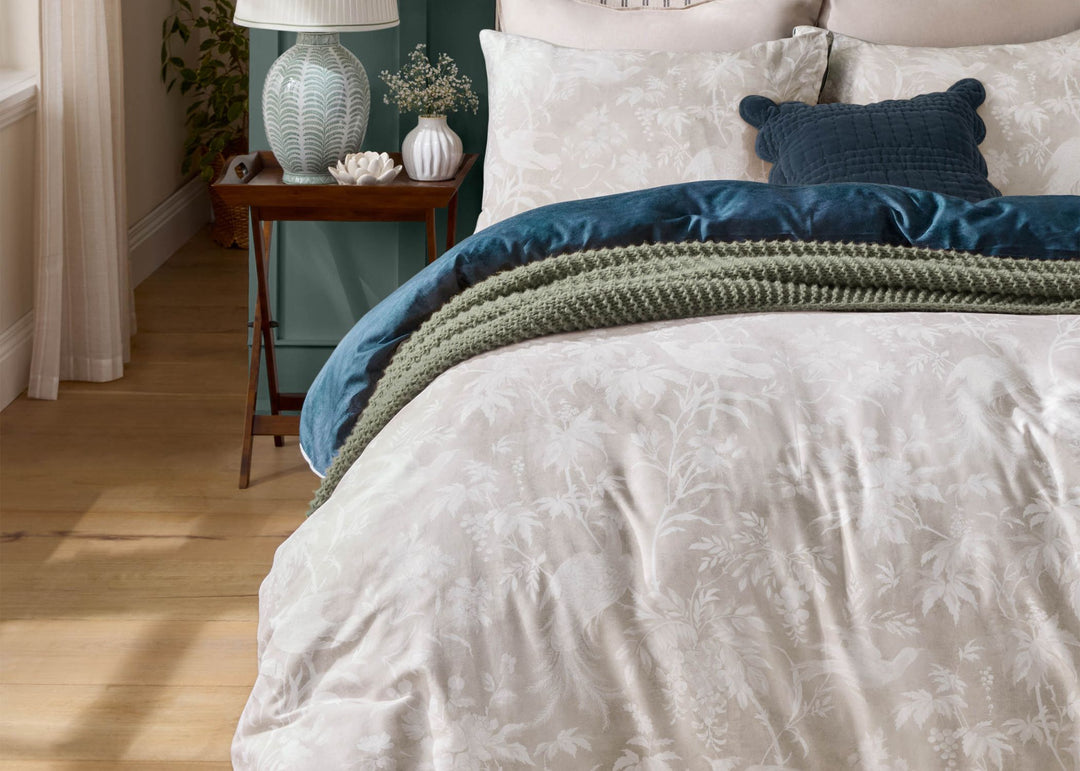 Laura Ashley "Attleton" Duvet Cover Set in Heritage Blue