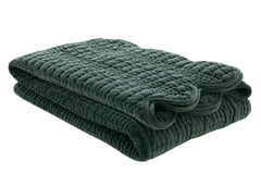 Laura Ashley "Brady Scalloped" Bedspread in Pine Green