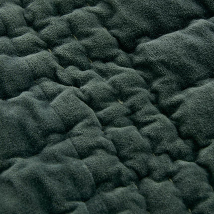 Laura Ashley "Brady Scalloped" Bedspread in Pine Green