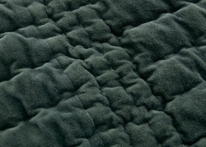 Laura Ashley "Brady Scalloped" Bedspread in Pine Green