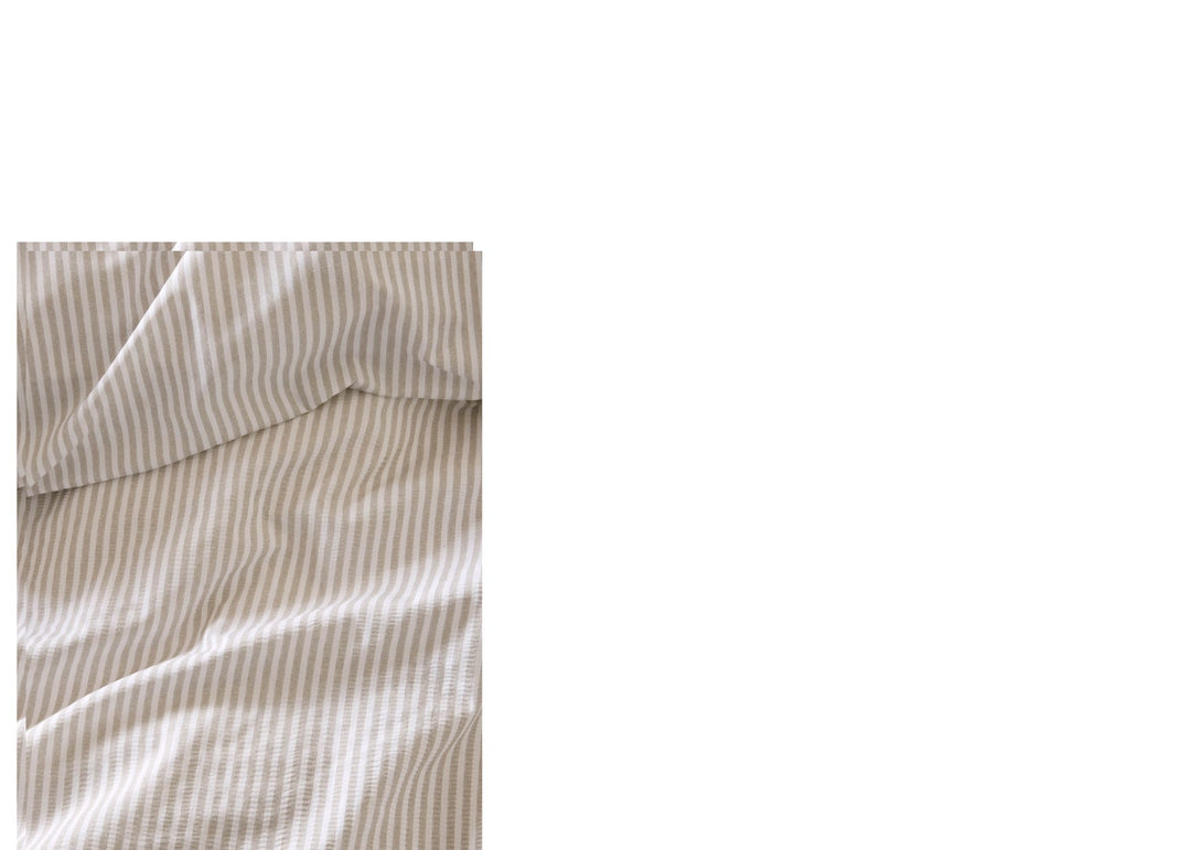 Laura Ashley "Cornish Stripe" Duvet Cover Set in Natural