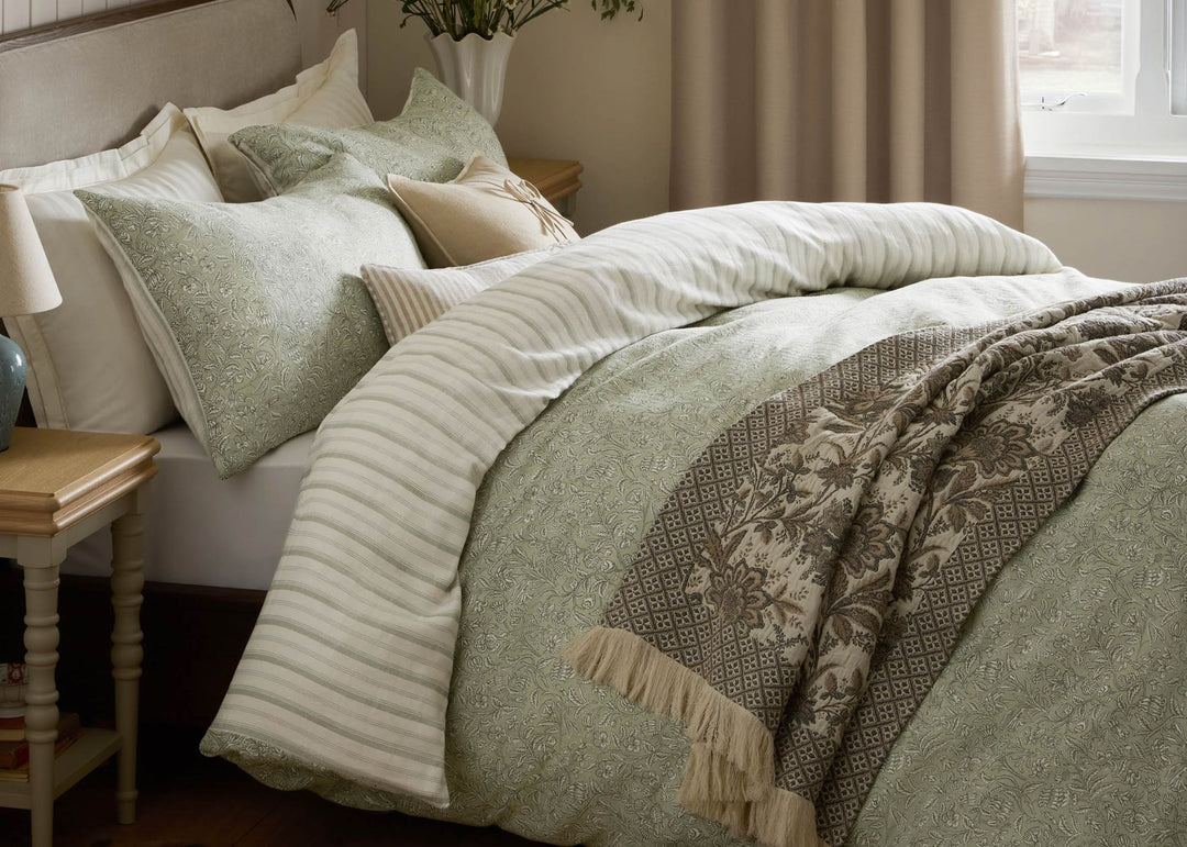 Laura Ashley "Elmdon" Duvet Cover Set in Sage
