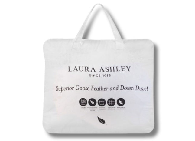 Laura Ashley "Superior Goose Feather & Down" Filled Duvet - 10.5 Tog