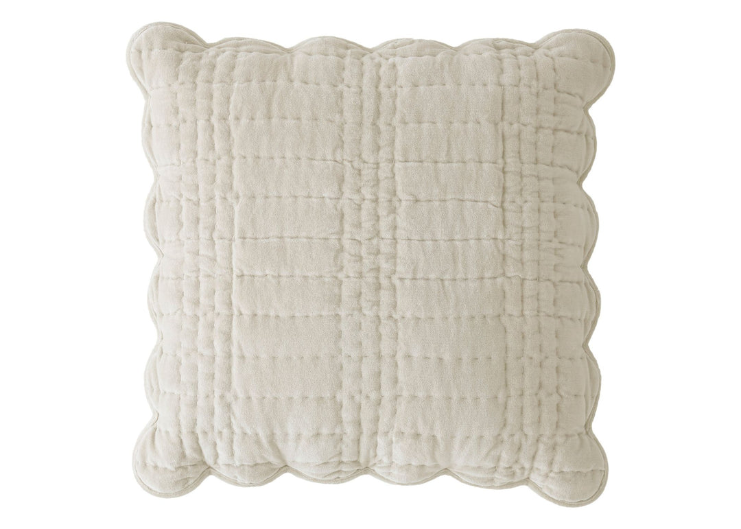 Laura Ashley "Brady Scalloped" Decorative Filled Cushion - 43 x 43 cm