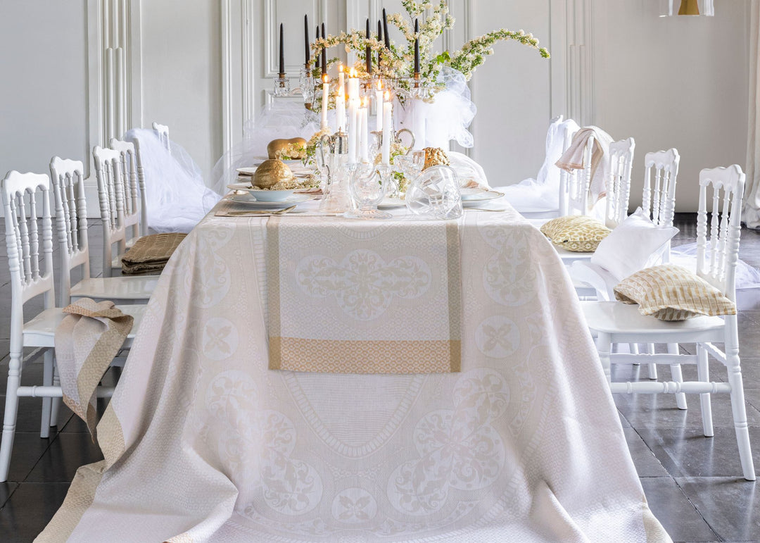 Le Jacquard Francais "Evasion" Table Linen Collection in Beige