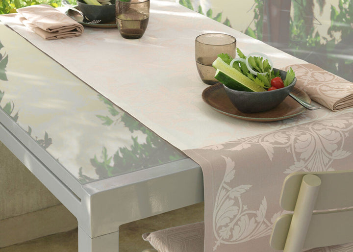 Le Jacquard Francais "Syracuse" Table Linen Collection in Beige