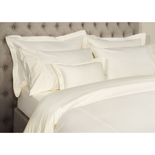 قماش كتان "Luxury Everyday" من القطن الساتان، 300 خيط، باللون الأبيض