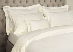 Linen Obsession "900 Thread Count Luxe Touch" Bed Linen in Cream with Cream Hemstitch