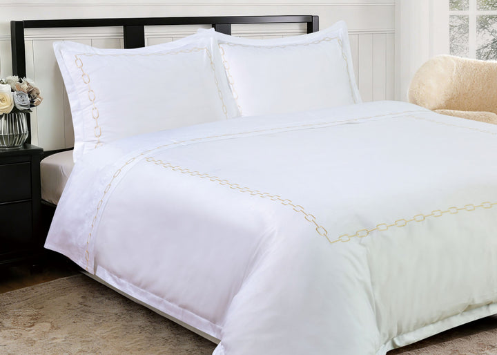Linen Obsession "Athena" Flat Sheet in Gold
