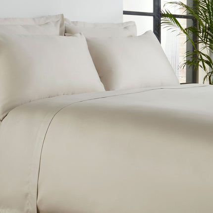 Christy "400 TC Sateen" Plain Dyed Sheets in Linen