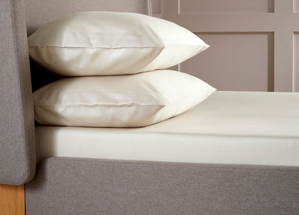 Christy "400 TC Sateen" Plain Dyed Sheets in Linen