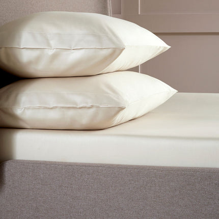 Christy "400 TC Sateen" Plain Dyed Sheets in Linen