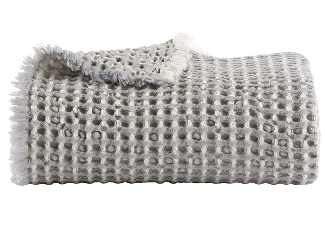 Christy "Lisbon" Super Soft Throw - Grey