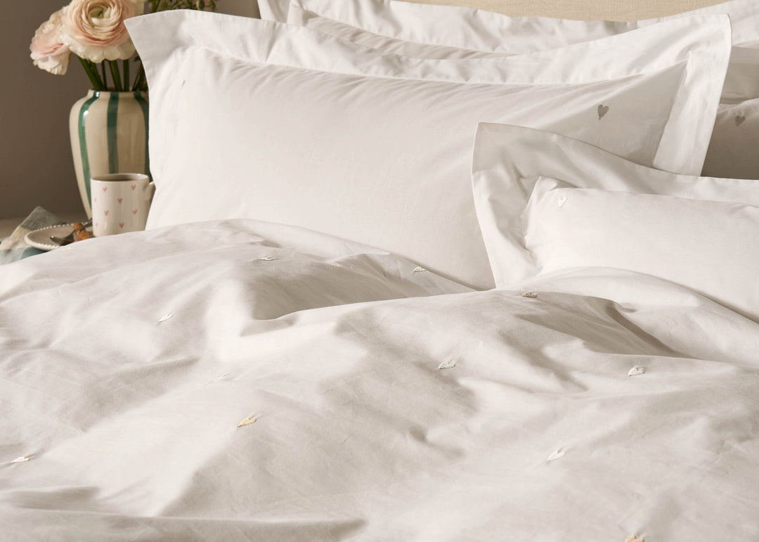 Sophie Allport "Love Hearts" Duvet Cover Set in Natural