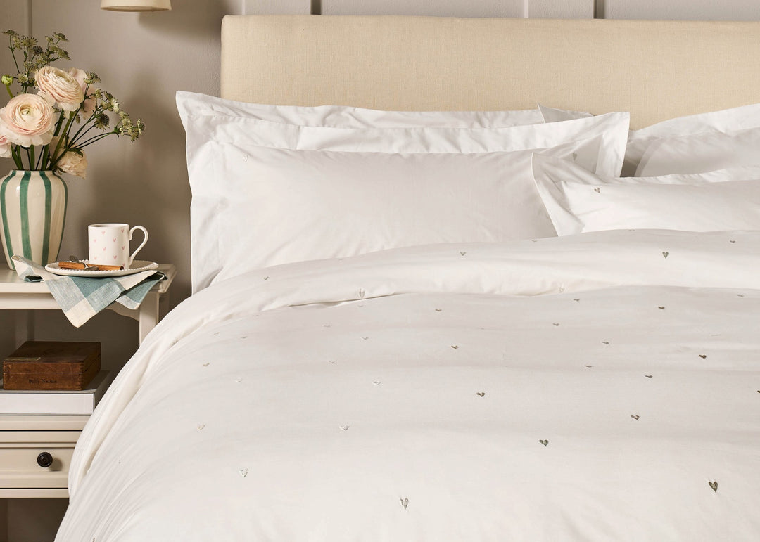 Sophie Allport "Love Hearts" Duvet Cover Set in Natural