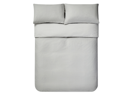 Jasper Conran "Dot to Dot" Jacquard Duvet Cover Set in Lunar Grey