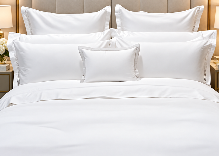 Linen Obsession 300 Thread Count "Katrin" Pillowcase in White