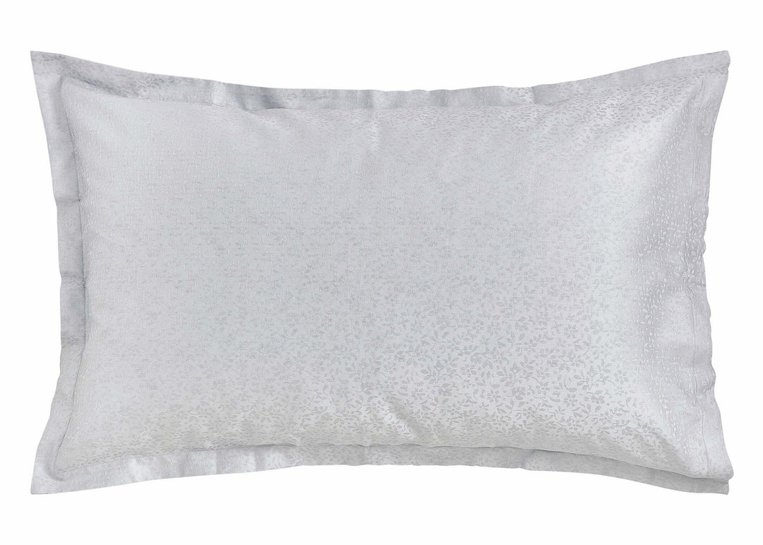 Murmur "Meadow" Jacquard Duvet Cover in Cloud Grey