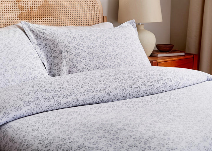 Murmur "Mae" Duvet Cover Set in Cloud Grey
