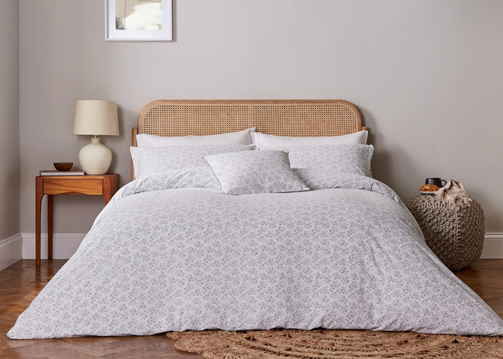 Murmur "Mae" Duvet Cover Set in Cloud Grey
