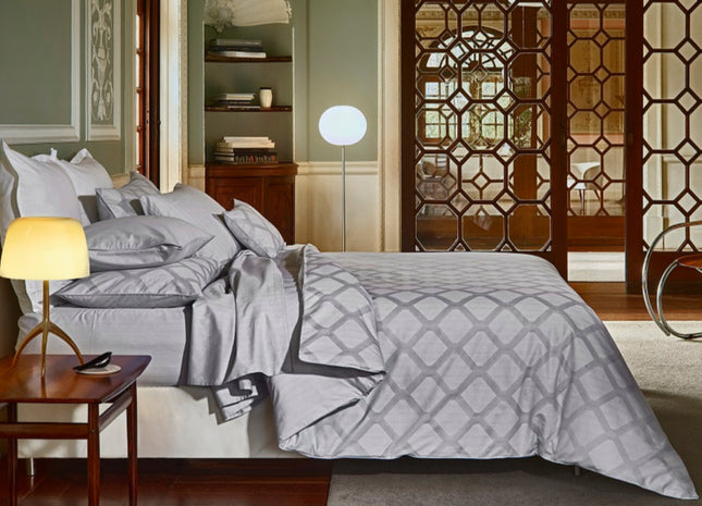 Amalia "Cidade" Duvet Cover in Dove Grey