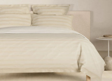Sheridan "Martyn" 1000 Thread Count Stripe Bedding Set in Bone (Ivory)