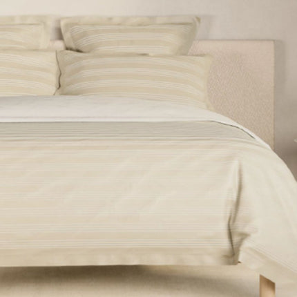 Sheridan "Martyn" 1000 Thread Count Stripe Bedding Set in Bone (Ivory)