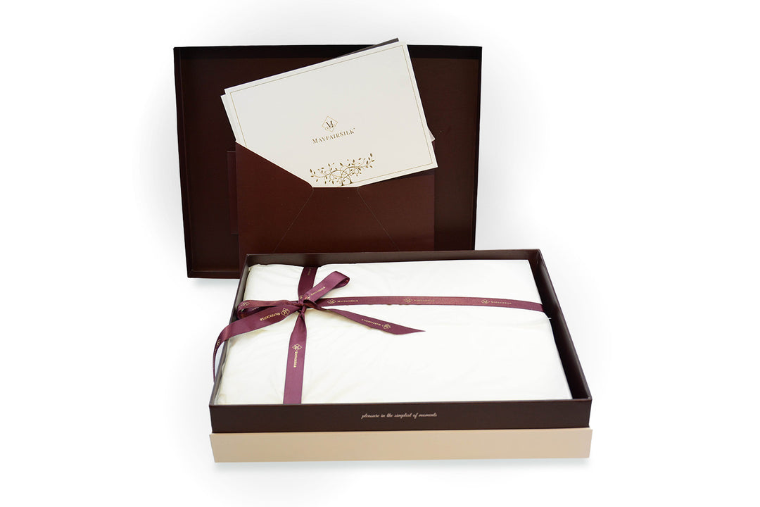 Mayfairsilk "Mulberry Silk" Flat Sheet in Champagne