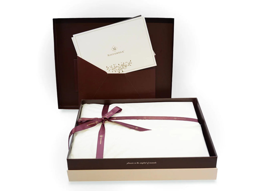 Mayfairsilk "Mulberry Silk" Fitted Sheet in Cream