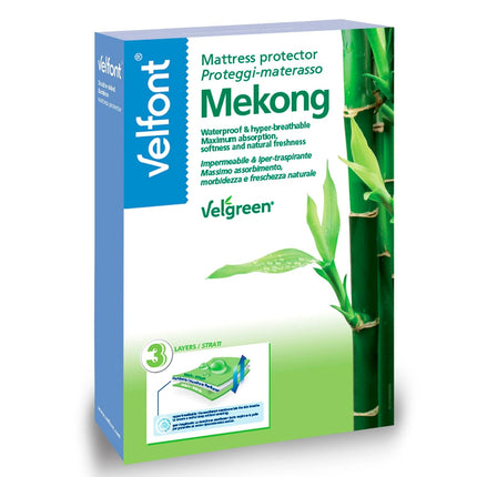 Velfont "Mekong" Waterproof 3-layer Bamboo Mattress Protector