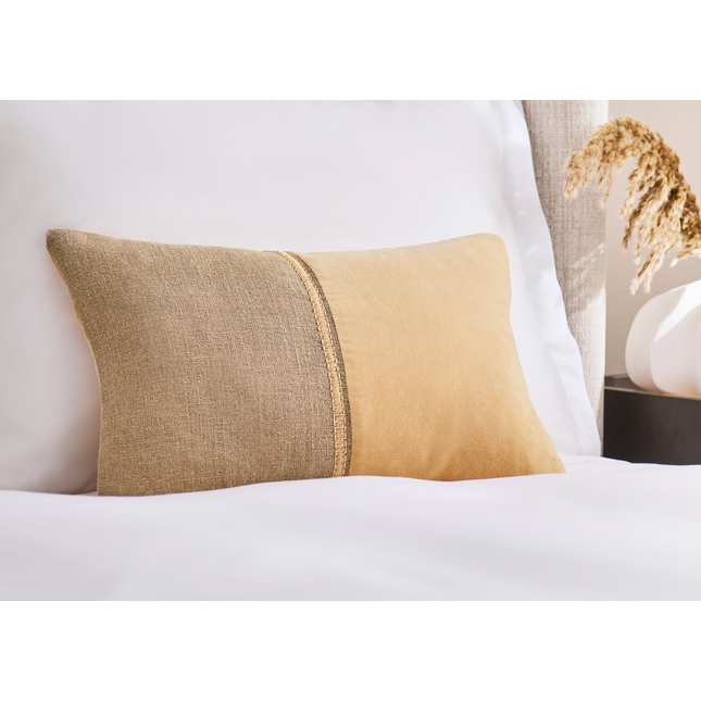 Christy "Menton" Decorative Filled Cushion in Camel