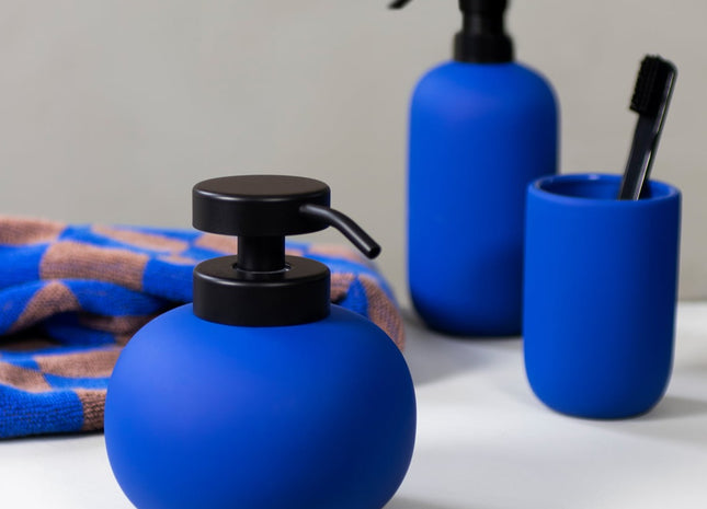 Mette Ditmer "Lotus" Bathroom Accessories in Cobalt