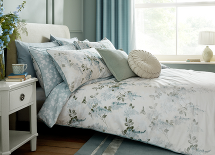 Laura Ashley "Mirabelle" Duvet Cover Set in Pale Seaspray