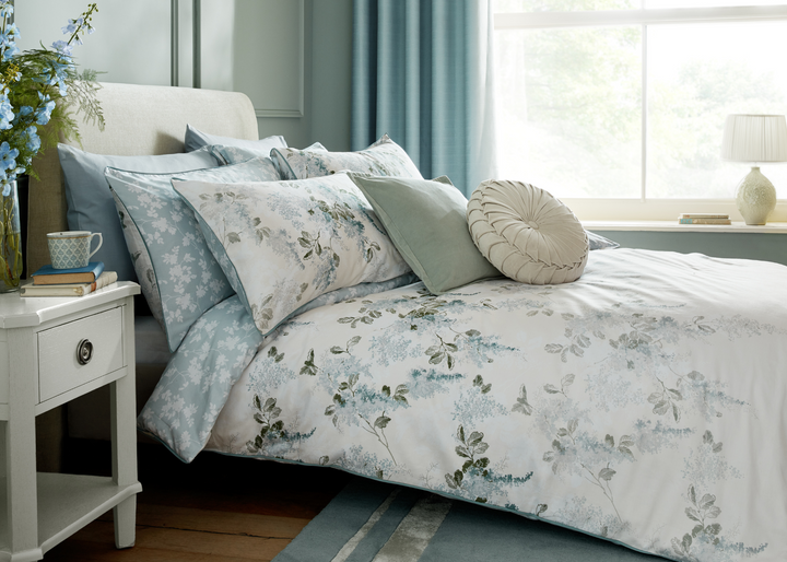 Laura Ashley "Mirabelle" Duvet Cover Set in Pale Seaspray