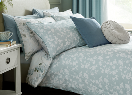 Laura Ashley "Mirabelle" Duvet Cover Set in Pale Seaspray