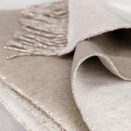 Aigner "Modular" Decorative Throw in Beige/Cream