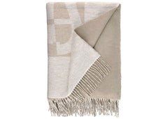 Aigner "Modular" Decorative Throw in Beige/Cream