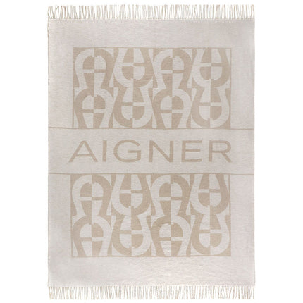 Aigner "Modular" Decorative Throw in Beige/Cream
