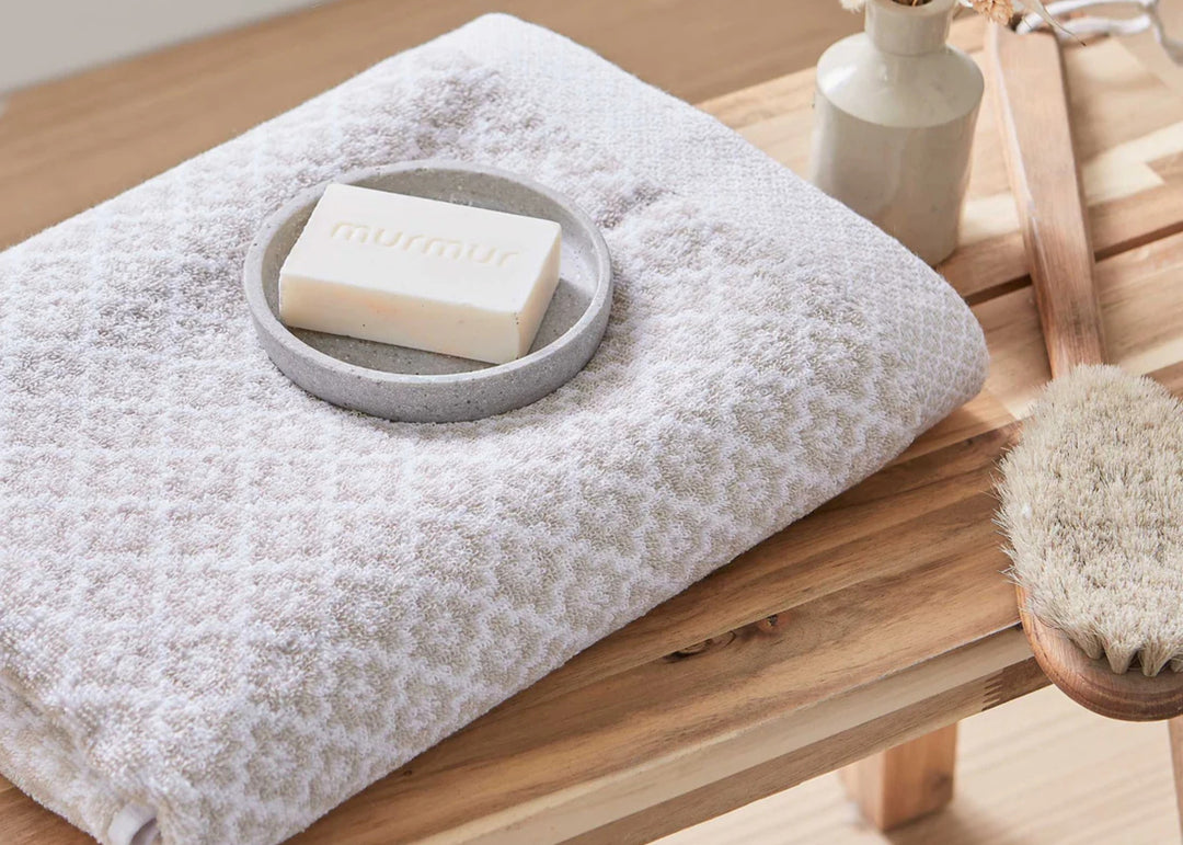 Murmur "Bess" Towels in Linen