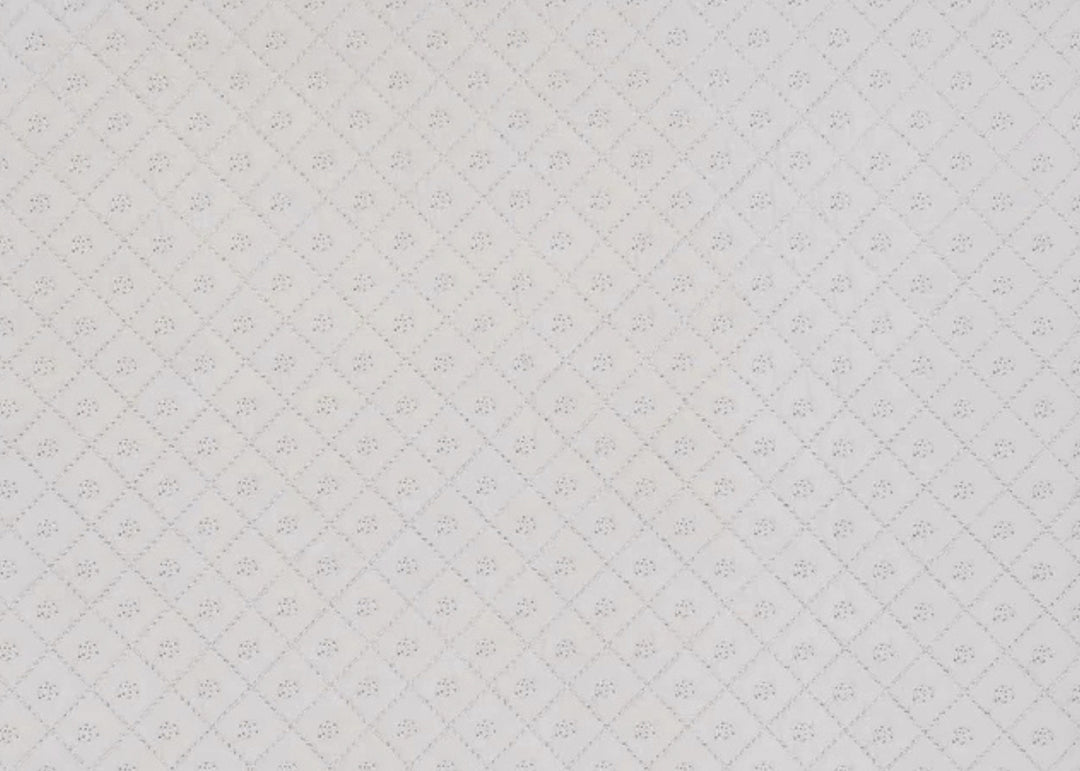 Murmur "Cynthia" Quilted Throw in White