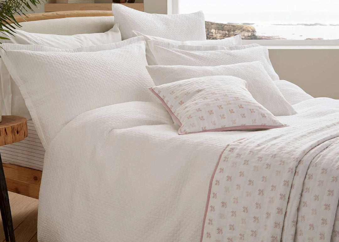 Murmur "Hush" Duvet Cover in White