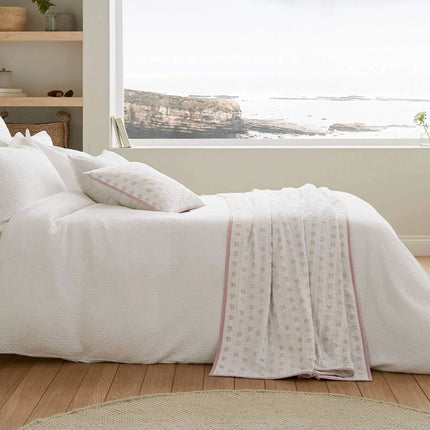 Murmur "Hush" Duvet Cover in White