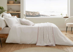 Murmur "Hush" Duvet Cover in White