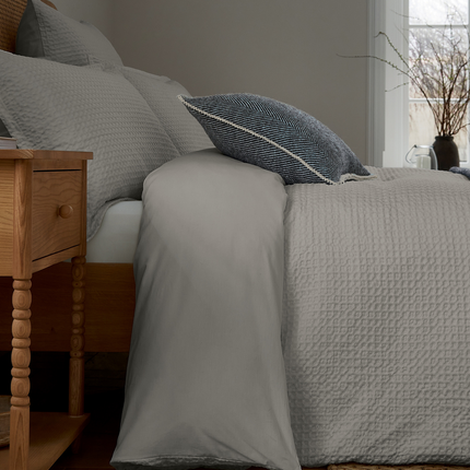 Murmur "Lida" Duvet Cover Sets in Cloud Grey
