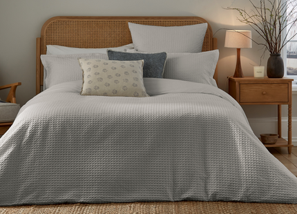 Murmur "Lida" Duvet Cover Sets in Cloud Grey